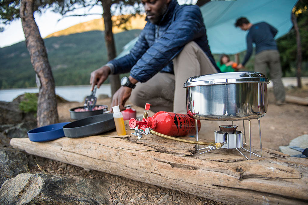 backpacking liquid stove and pot