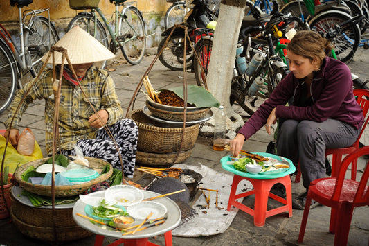 eating at market