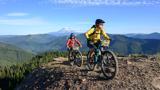 bikepacking on mountain