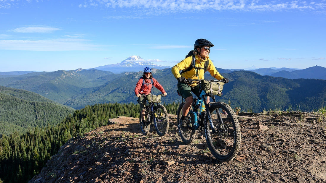 bikepacking on mountain