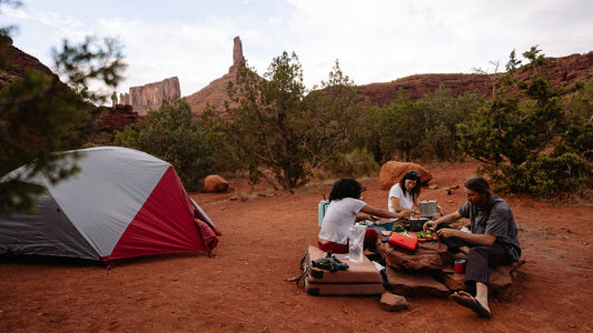 group camping marquee