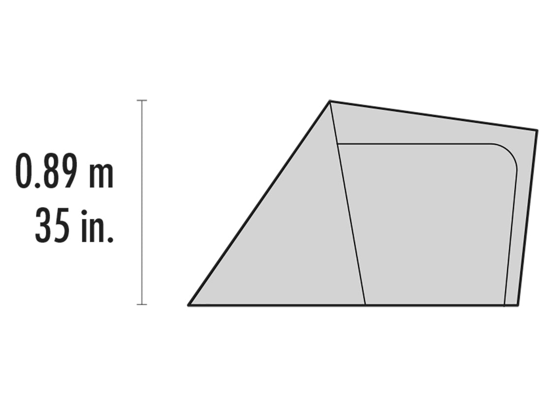 MSR Gear Shed for Elixir™ & Hubba™ Tent Series - Interior Dimensions