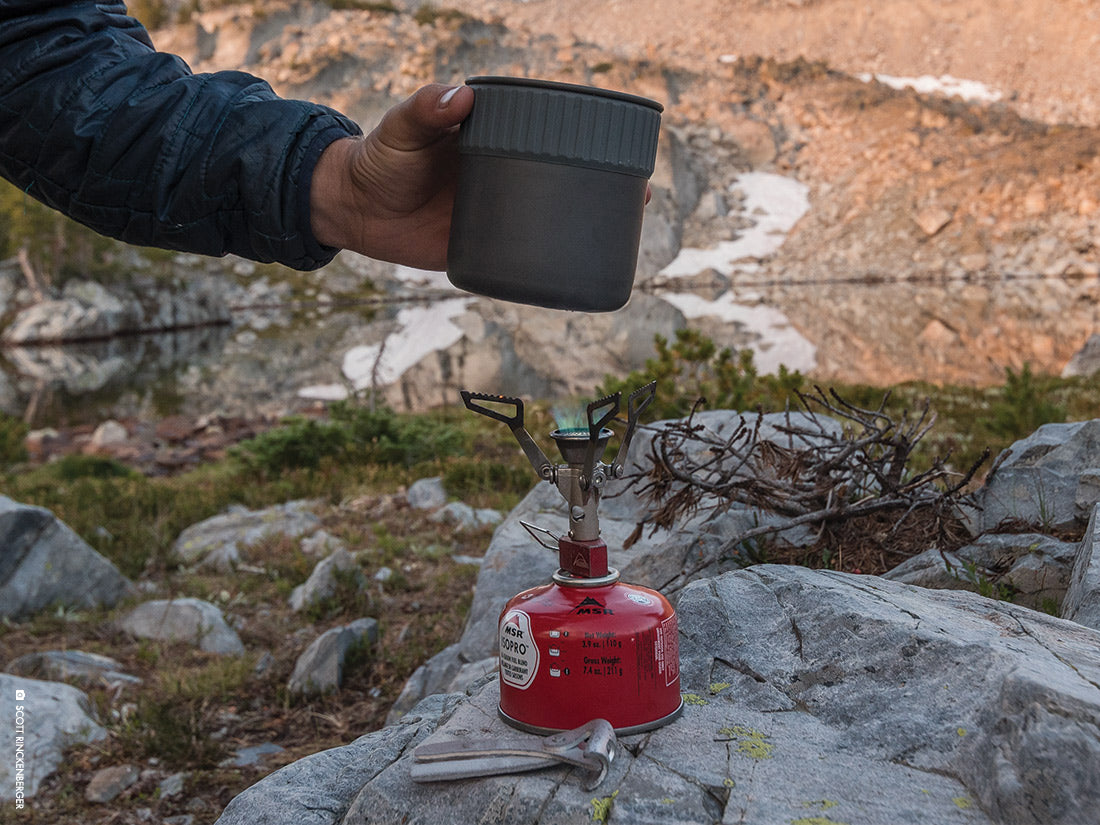 miniature camping Trail Mini Solo Cook Set