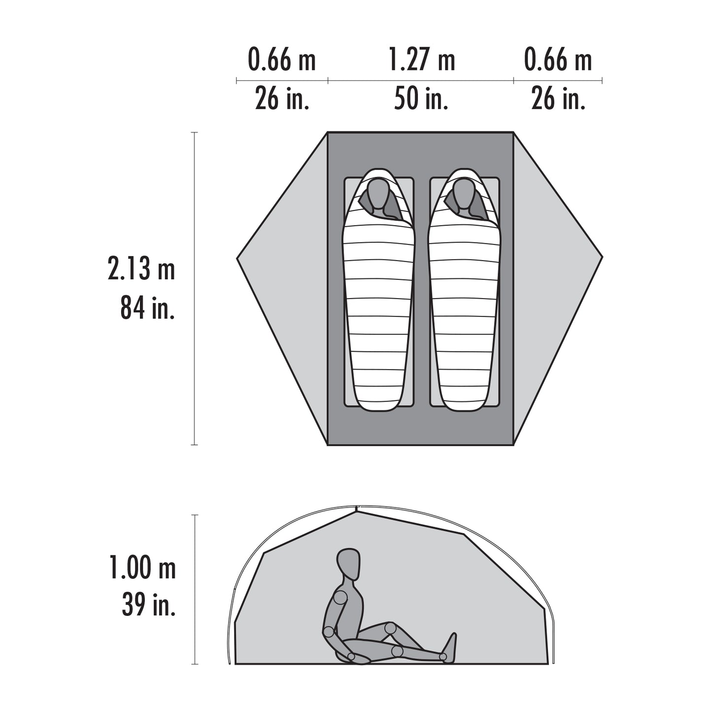 FreeLite™ 2-Person Ultralight Backpacking Tent