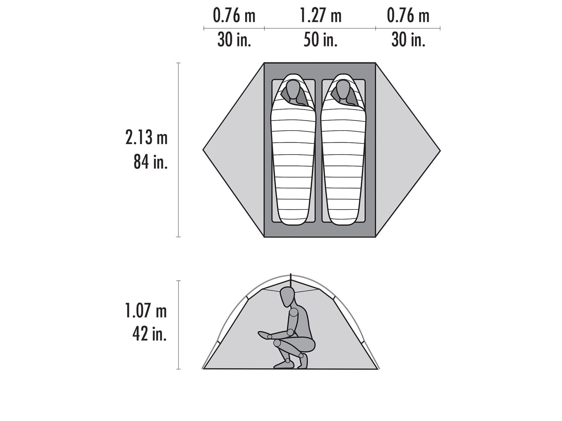 Access™ 2 Tent Dimensions