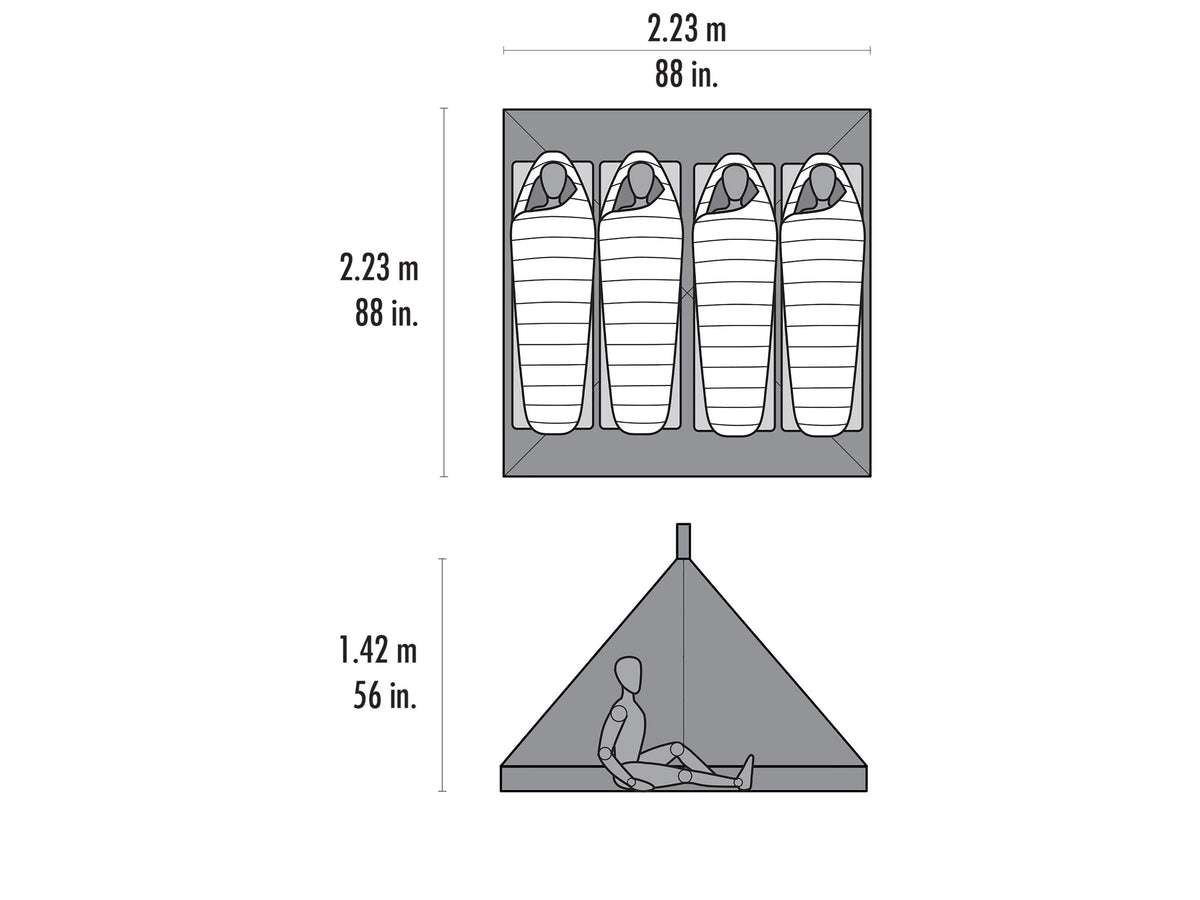Cascade Bug Inserts Front Range Bug/Floor Insert for Front Range Tarp | MSR – Cascade Designs