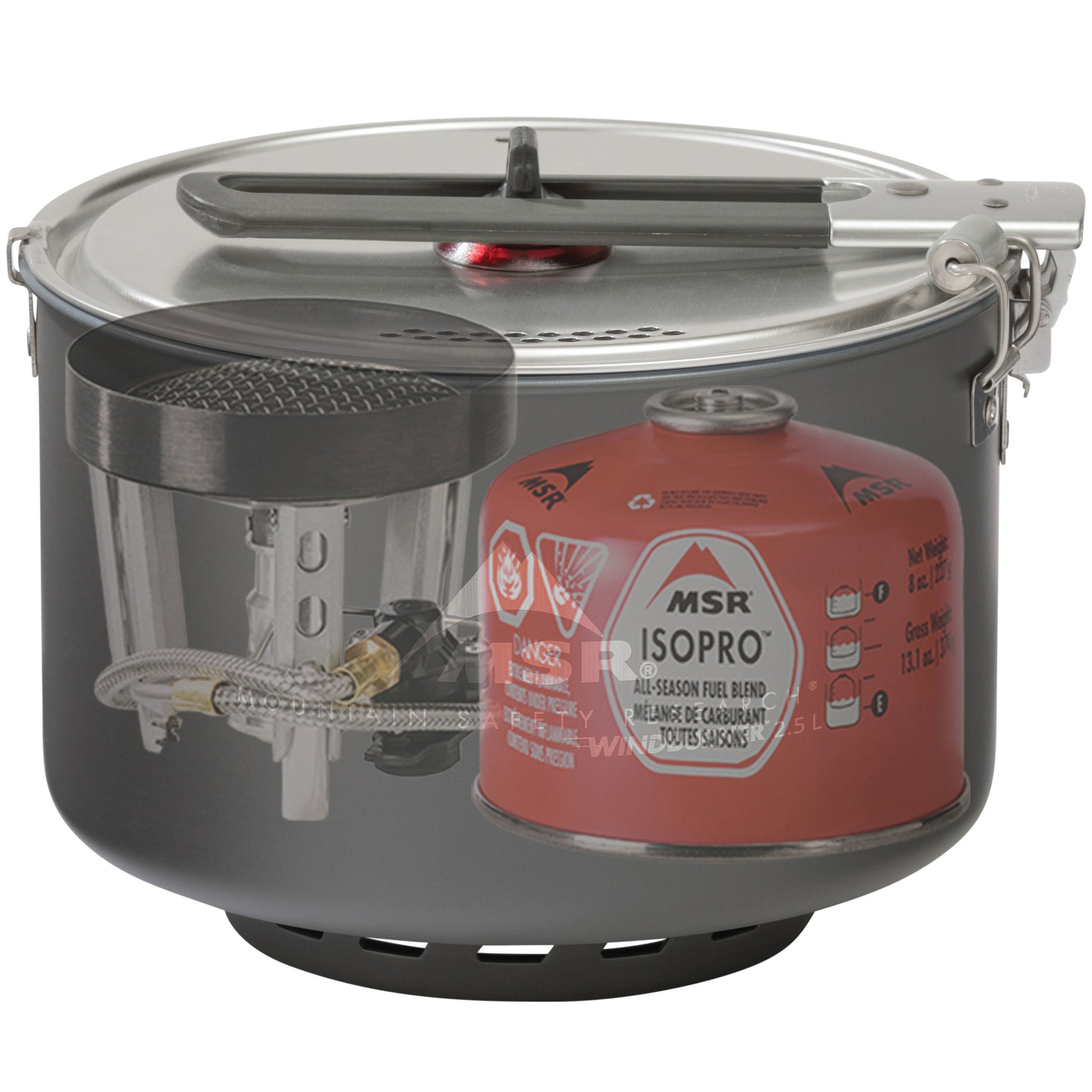 MSR WindBurner® Sauce Pot - xray (stove and fuel canister not included)