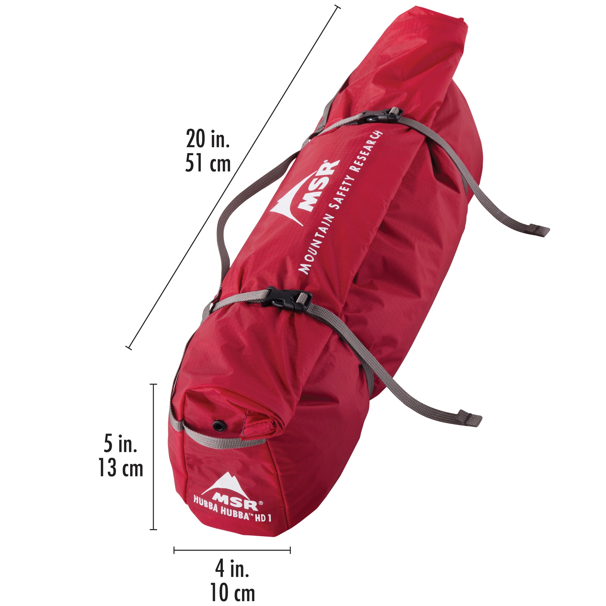 Hubba Hubba™ HD 1 Backpacking Tent  Included Stuff Sack | Dimensions