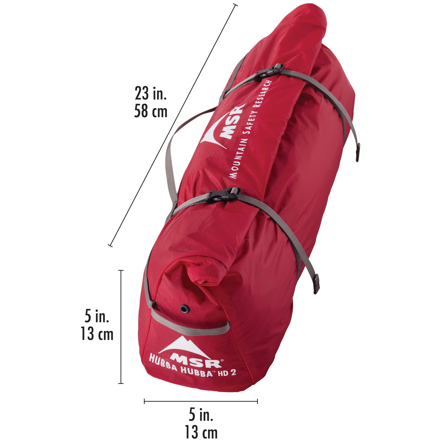 Hubba Hubba™ HD 2 Backpacking Tent  Included Stuff Sack | Dimensions