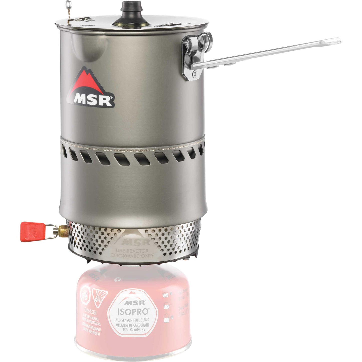 Reactor® Stove System | 1.0 LTR  shown with 4-oz. IsoPro fuel canister (sold separately)