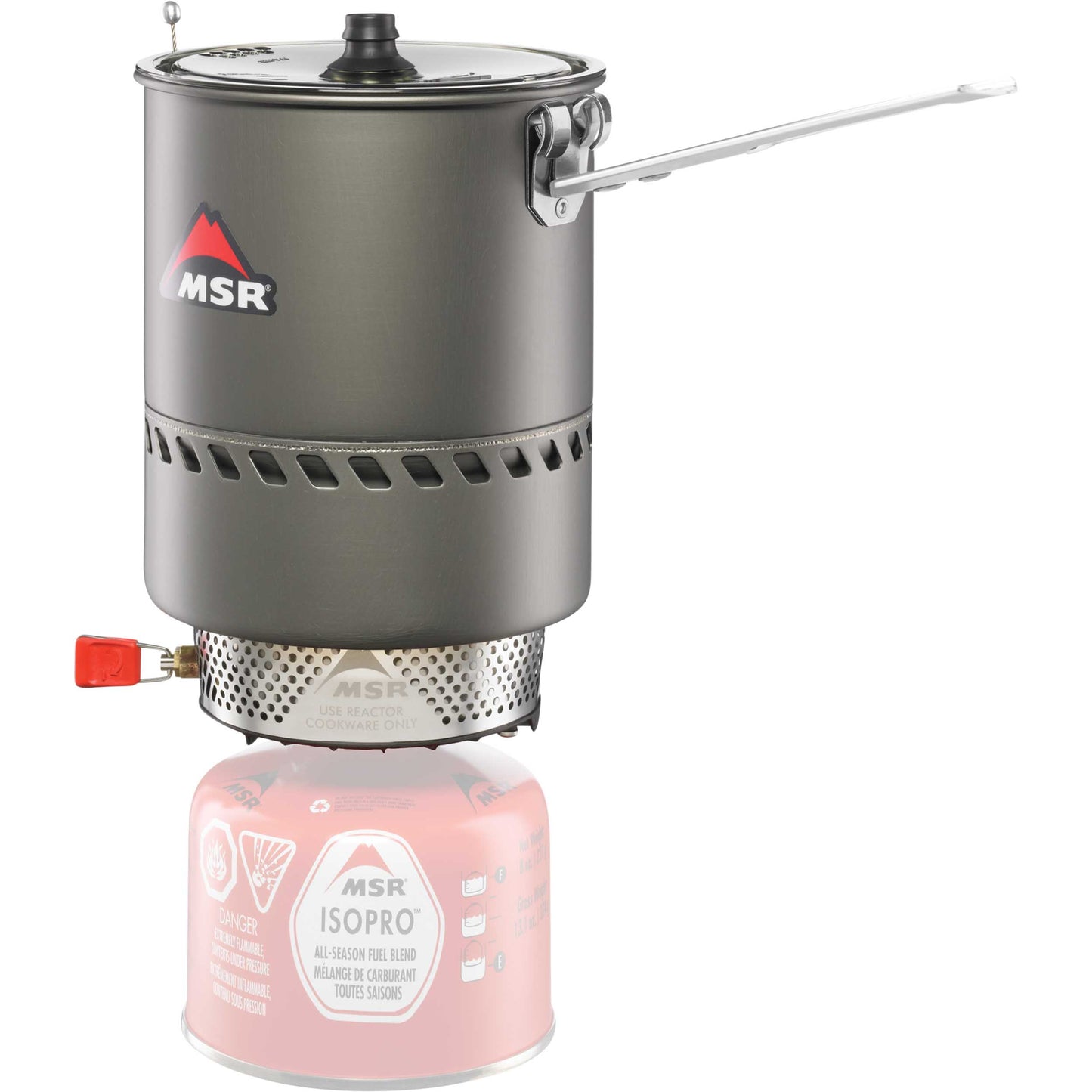 Reactor® Stove System | 1.7 LTR pot shown with 8-oz. IsoPro fuel canister (sold separately)