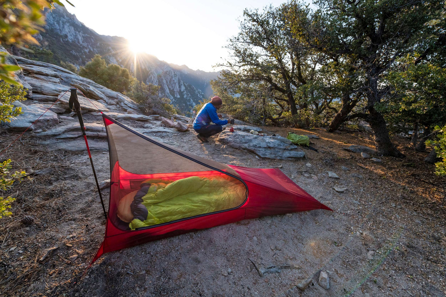 Thru-Hiker Mesh House 1 Trekking Pole Shelter