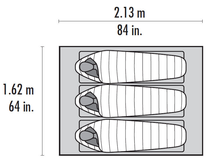 Thru-Hiker Mesh House Series - Floor Plan